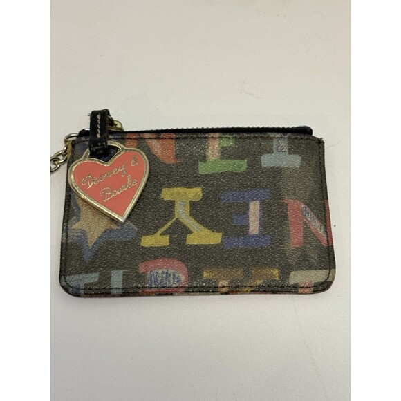 Vintage Dooney & Bourke Letters Zippered Key Pouch - Picture 2 of 13